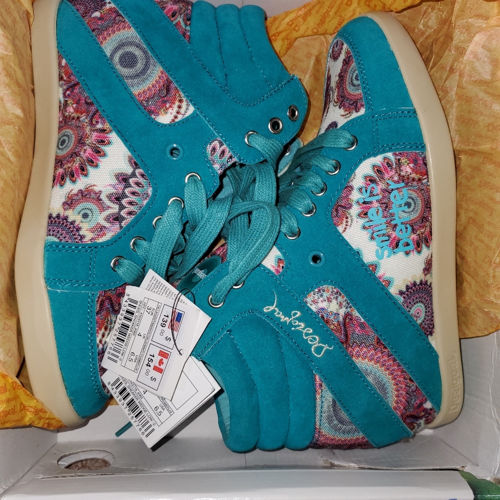 Desigual wedge sneakers Sz. 6